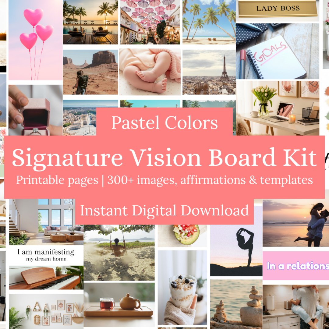 The Signature Vision Board Kit - Pastel Colors